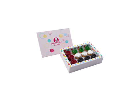 Emirati Women's Day Mini Cupcakes Box - 12pcs