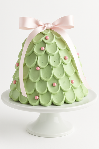 Evergreen Christmas tree Cake