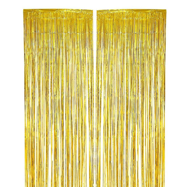 FOIL FRINGE PRODEKOR METALLIC GOLD CURTAIN