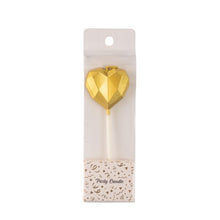 Metallic Heart Candle