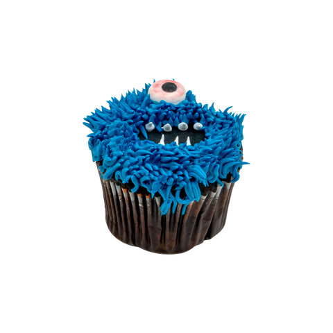 Halloween's Blue Monster Cupcake
