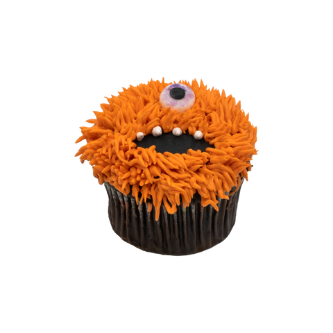 Halloween's Orange Monster Cupcake