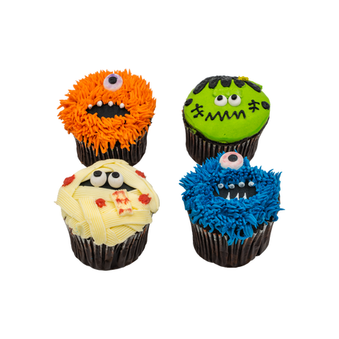 Halloween's Pack of 4 Cupcakes