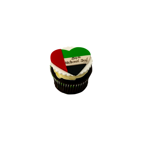 Heart National Day Cupcake