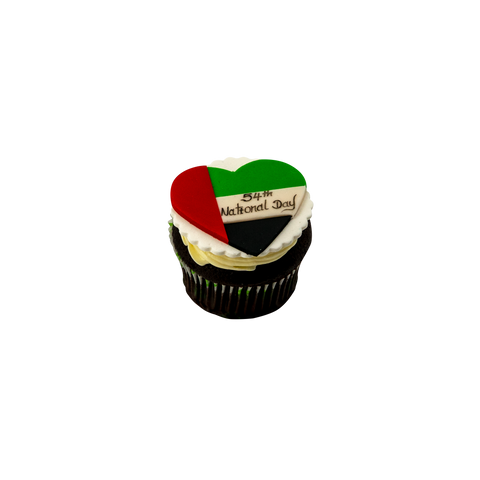 Heart National Day Cupcake