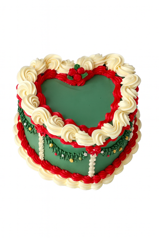 Holiday Heart Cake