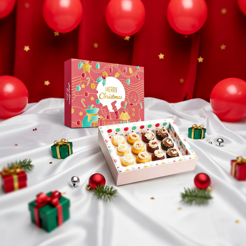 Merry Christmas Mini Cupcakes: Small Box