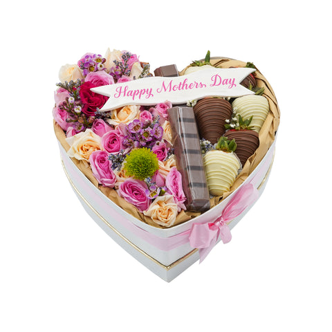 MOM Heart Box Hamper - Small