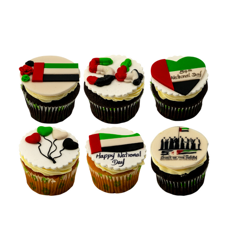 National Day Themed Cupcakes (Pack Of 6)