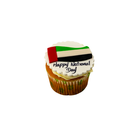 National Day Flag Cupcake