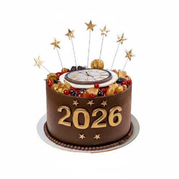 New Year Chocolate Fruit Cake