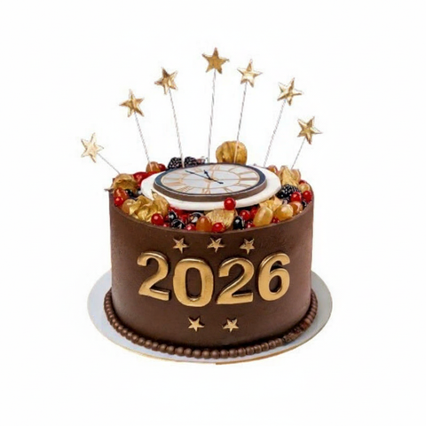 New Year Chocolate Fruit Cake
