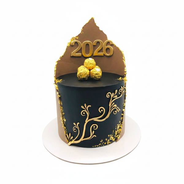 New Year Ferrero Wrap Cake