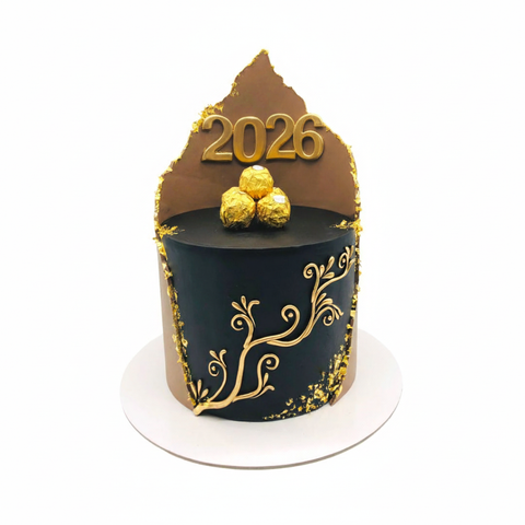 New Year Ferrero Wrap Cake