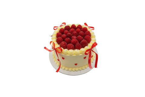 Raspberry Ribbons Cake