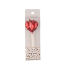 Metallic Heart Candle