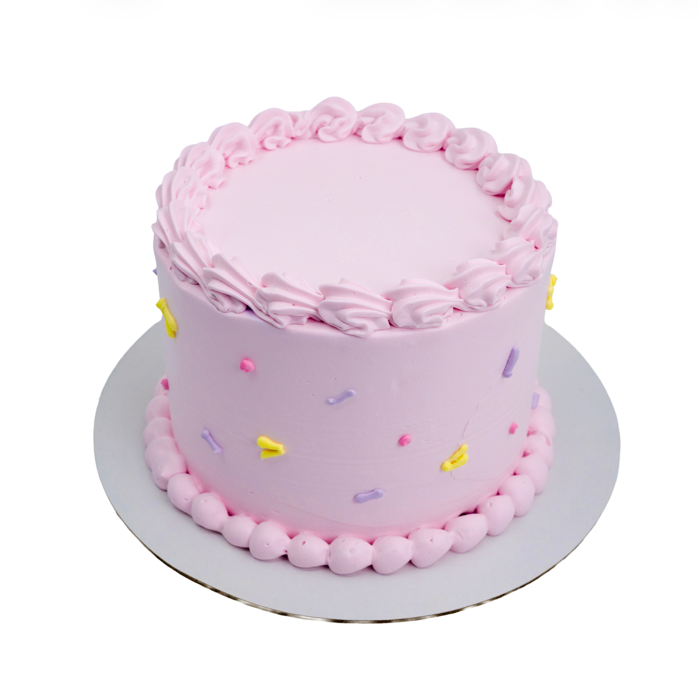 Pink Confetti Vintage Cake