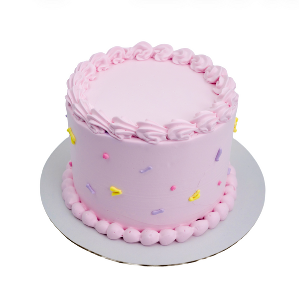 Pink Confetti Vintage Cake
