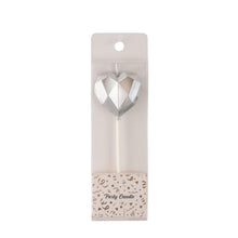 Metallic Heart Candle