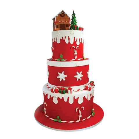 Snowflakes Cake | Christmas Cakes