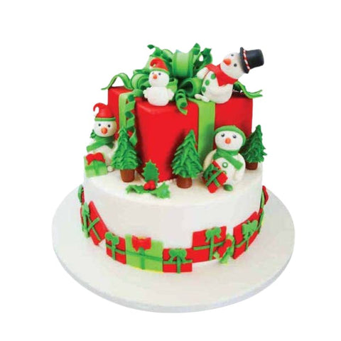 Snowman Family Cake | Christmas Cakes
