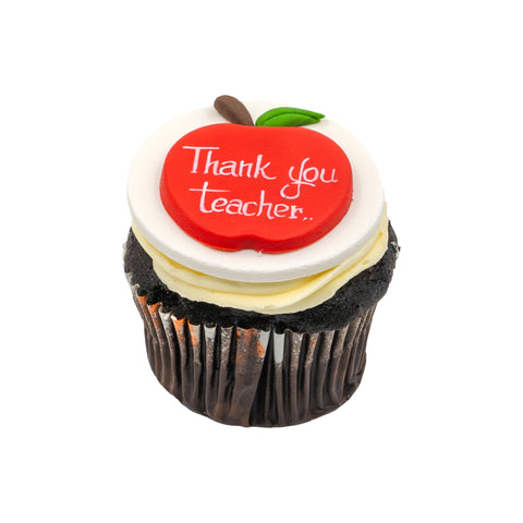 Thank You Teacher Apple Cupcake