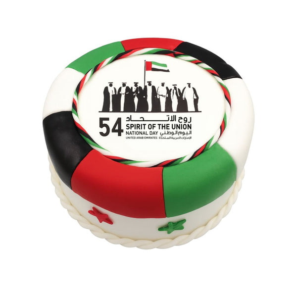 UAE Flag Inspired Cake