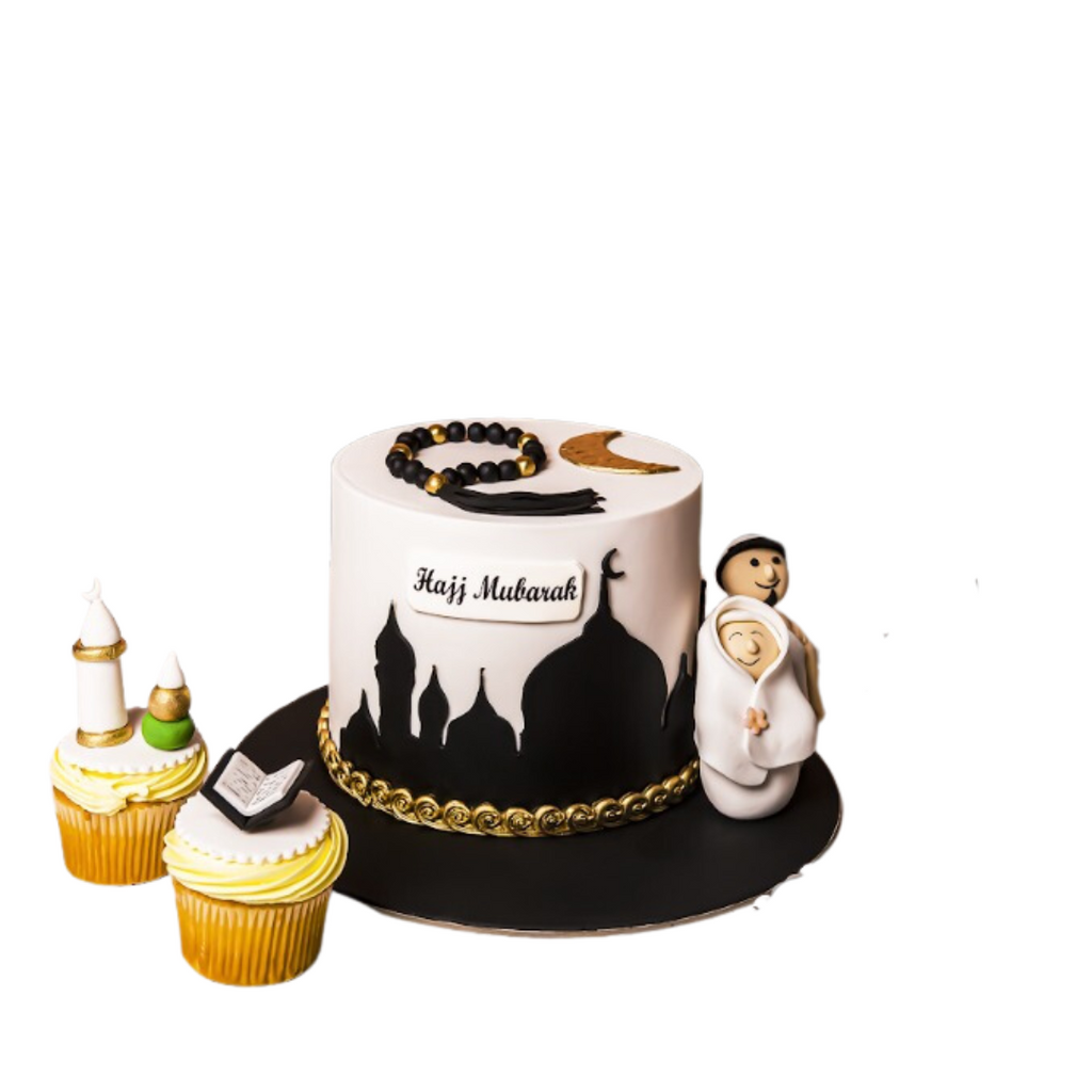 Hajj Mubarak Cake Topper for Cake decoration, Islamic Topper, Party  Celebration Toppers in Gold