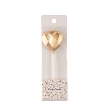 Metallic Heart Candle