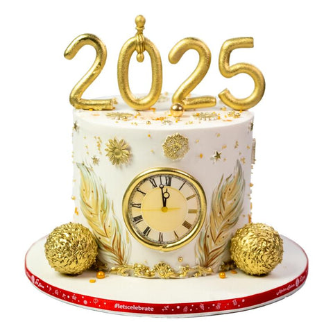 New Year Gold Countdown Cake 