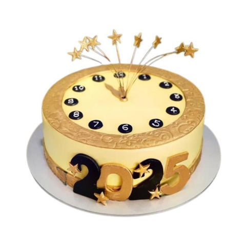 New Year Golden Cake