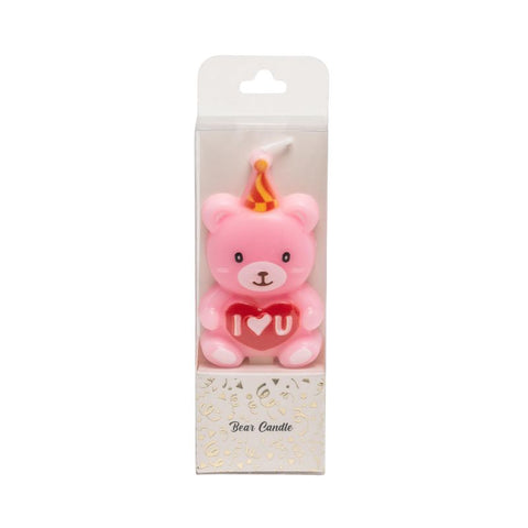 Pink Bear Candle