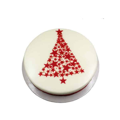 Star Tree Cake-Red | Christmas Cake