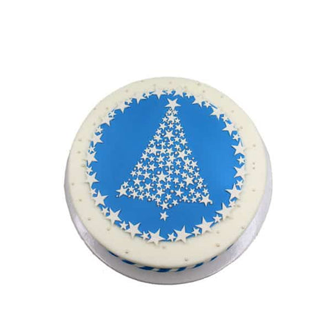 Star Tree Cake - Blue | Christmas Cakes