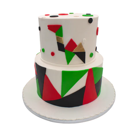 UAE Geometric Camel Cake