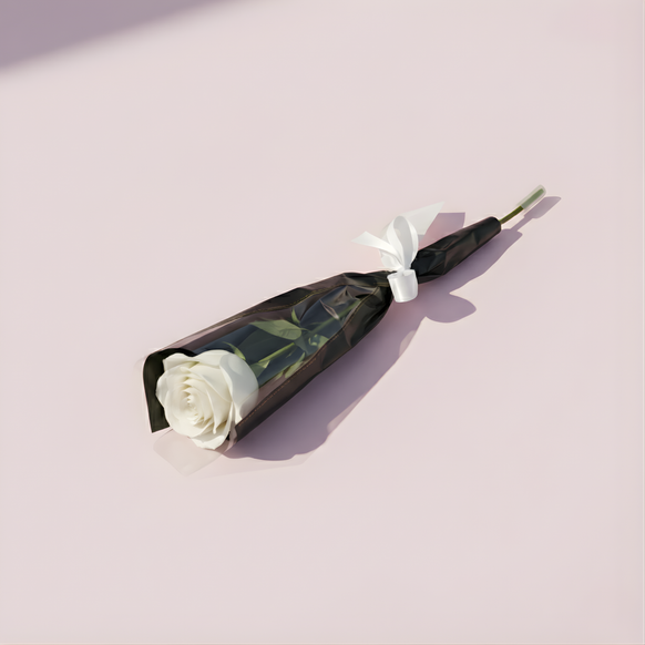 Single Rose White