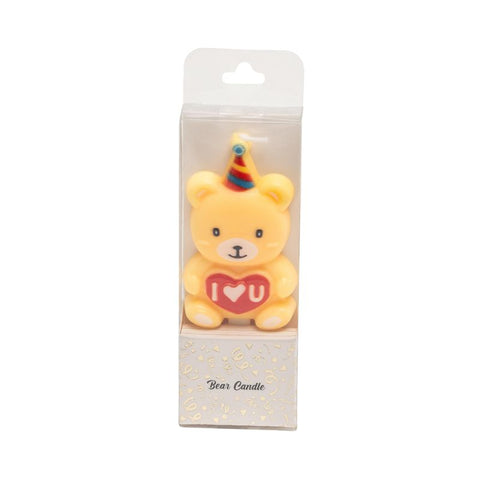 Yellow Bear Candle