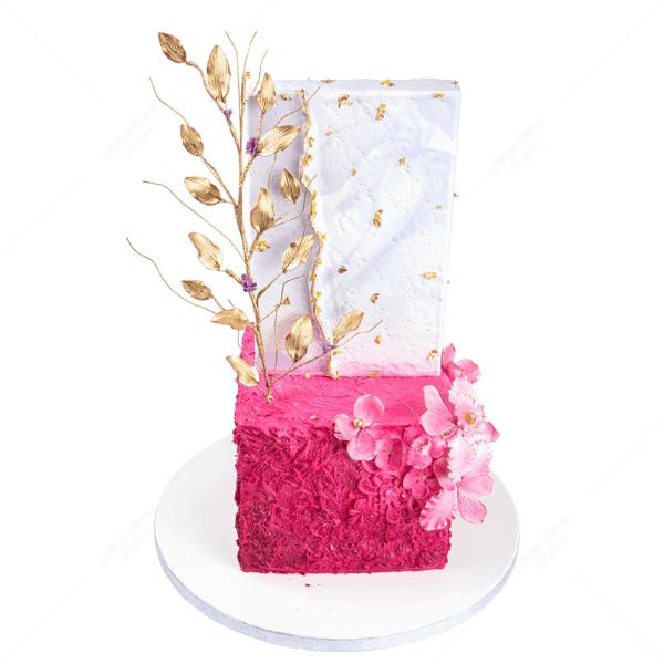 Pink Wedding Cake