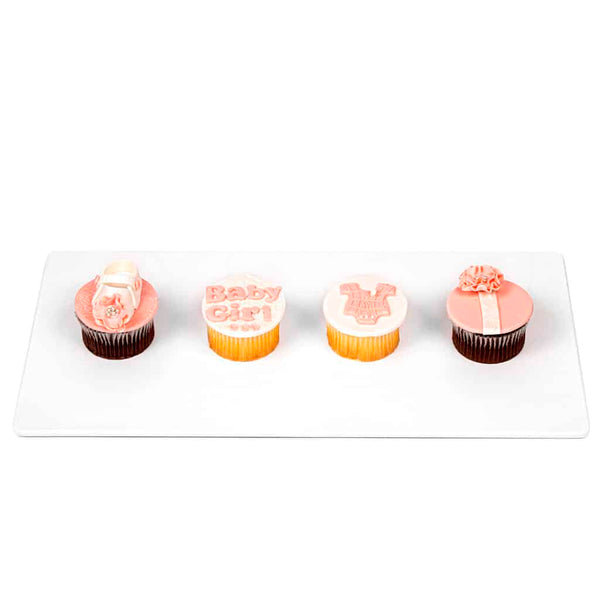 Pink Baby Shower Cupcakes