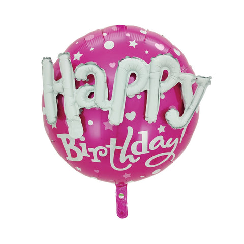 Pink Birthday Foil Balloon 24in