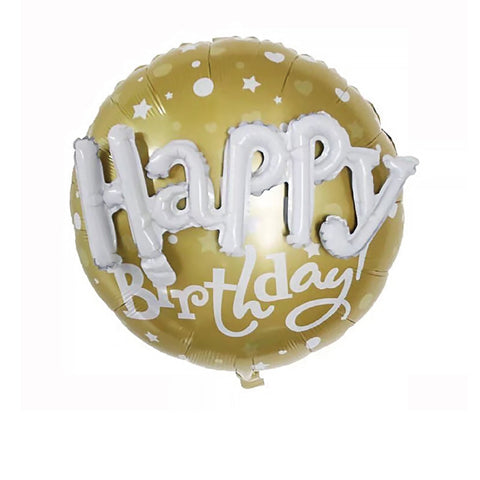 Gold Birthday Foil Balloon 24in