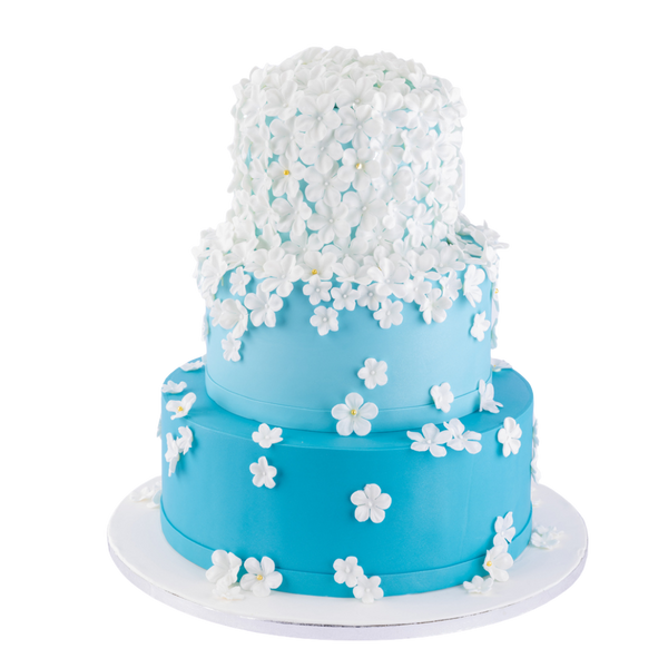 Robin's Blue Wedding Cake