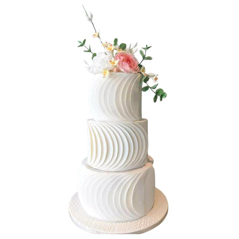 Round Layered Wedding Cake