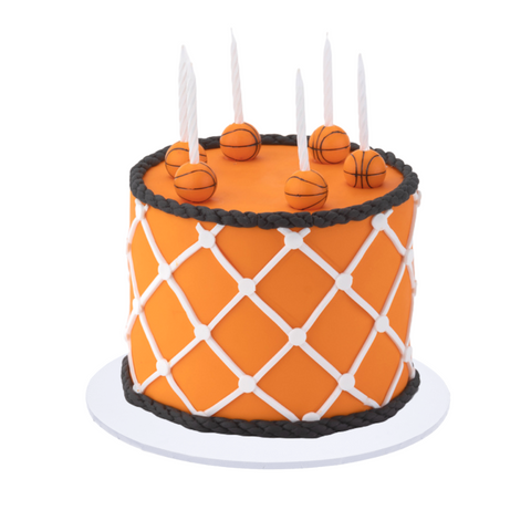 Basketball Candle Cake