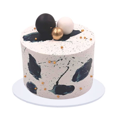 Elegant Black and Gold cake