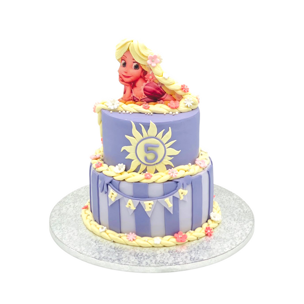 Tangled Rapunzel Tier Cake