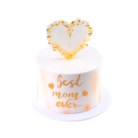 Gold Heart Cake