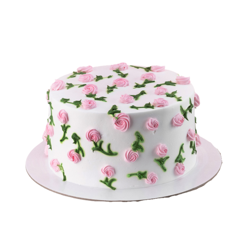 Pink Roses Cake