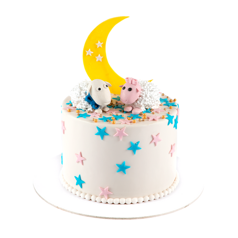Moon and Sheep Cake
