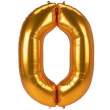 Gold Number Foil Balloon